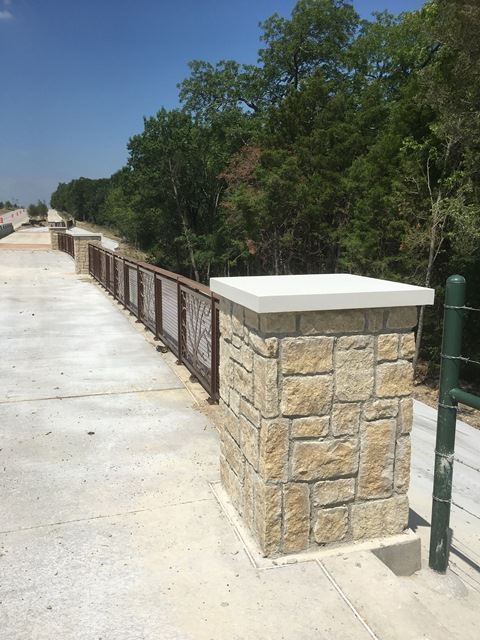 brick column at bridge